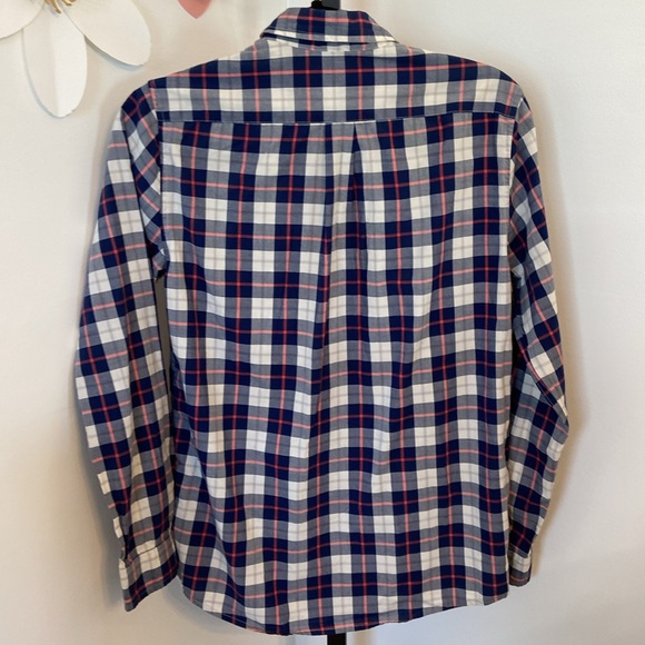 Vineyard Vines Whale Shirt Button Down Boys L 16 Checkered Long Sleeve - Picture 3 of 9